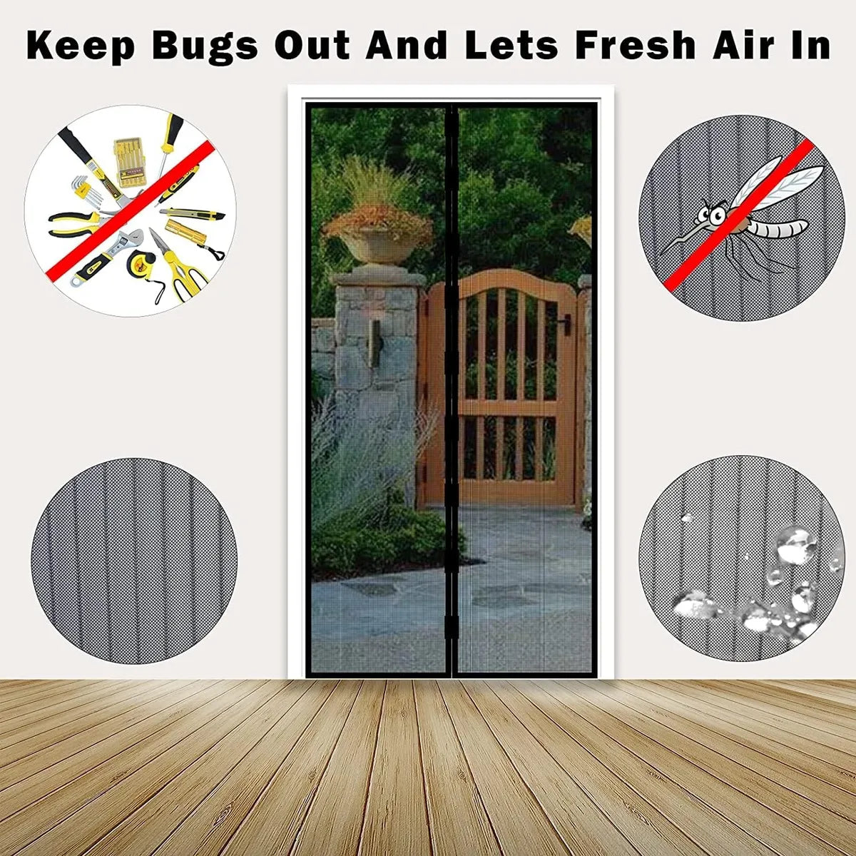GlowOasis Anti-Mosquito Door Curtain  (Buy 1 Get 1 Free!!)